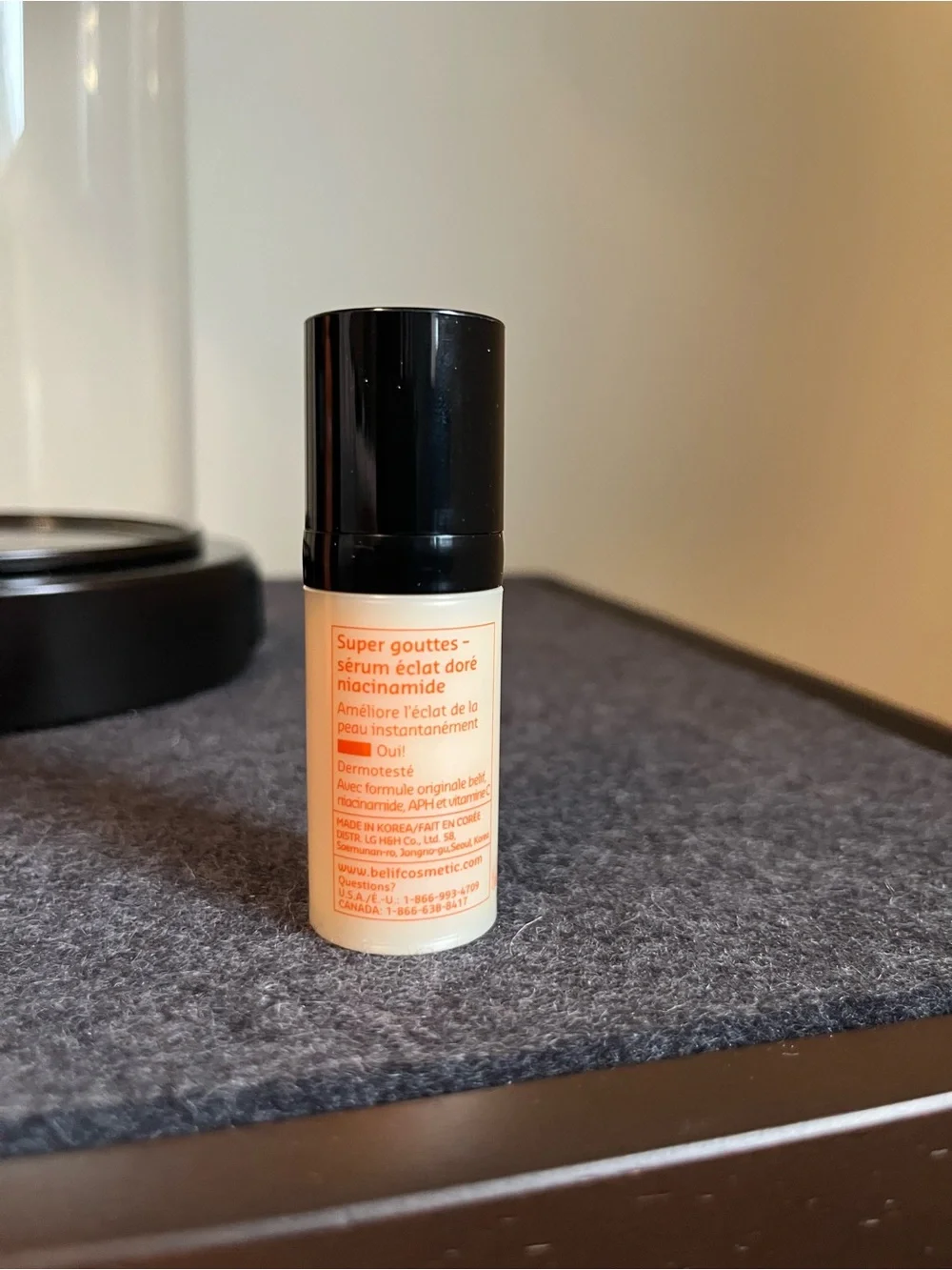Belif Super Drops Niacinamide & Vitamin C Golden Glow Serum Mini Size 0.33 Fl Oz